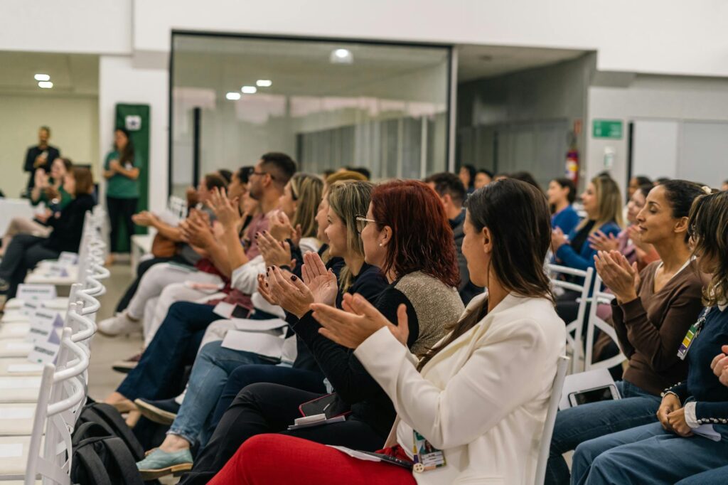 applause at gathering